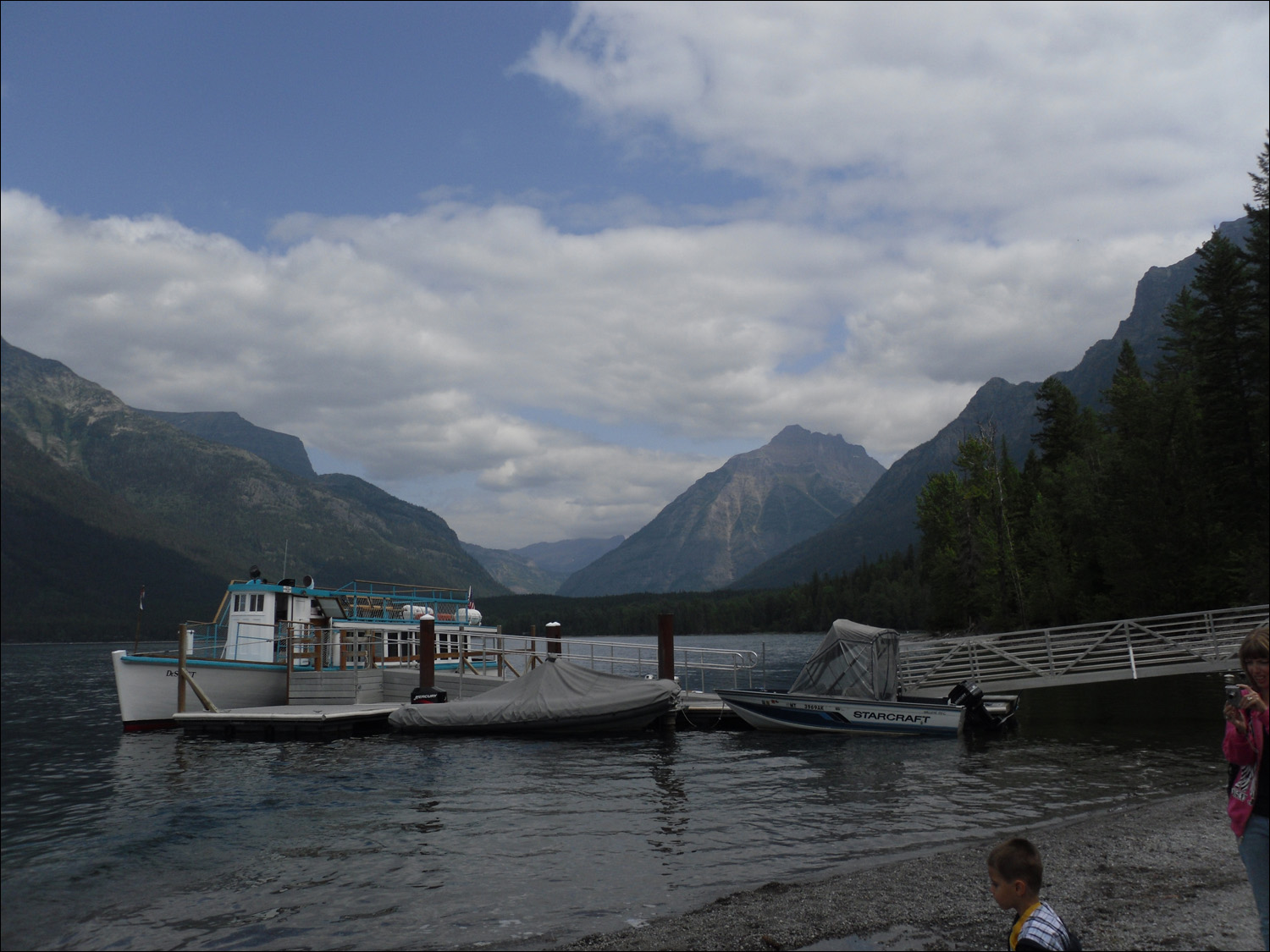 Glacier National Park- Lake McDonald boat dock.